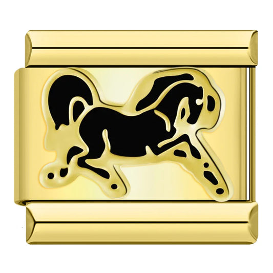 Amuleto de caballo negro