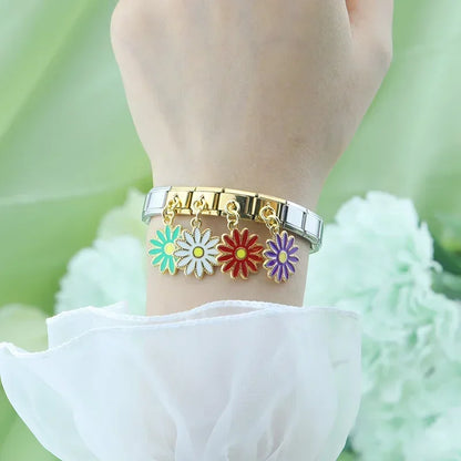 White Daisy Pendant Charm