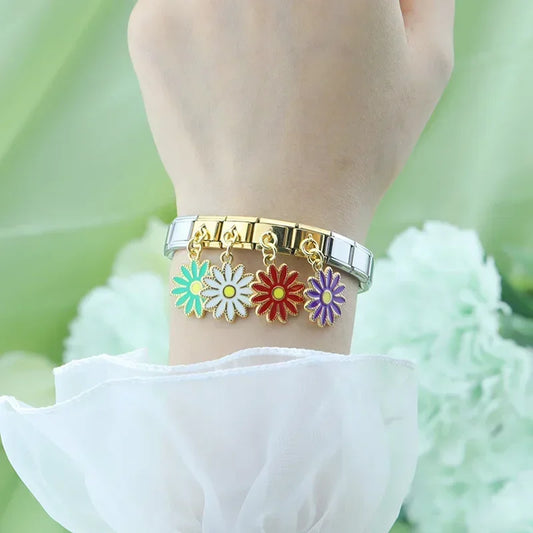 White Daisy Pendant Charm