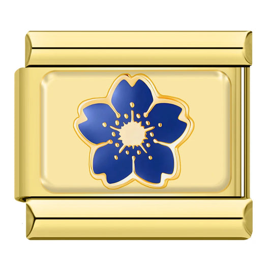 Blue Flower Charm