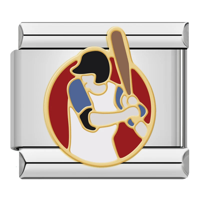 Baseball Player Charm