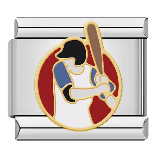 Baseball Player Charm