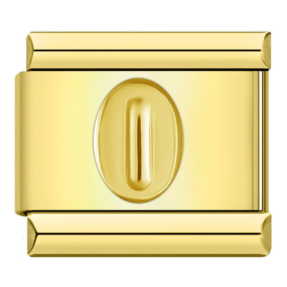 Gold Number Charms