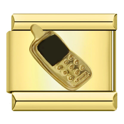 Breloque dorée pour téléphone portable
