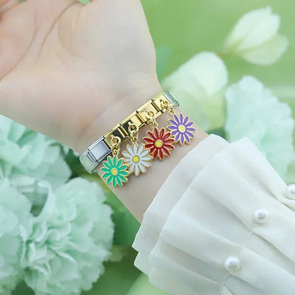 White Daisy Pendant Charm
