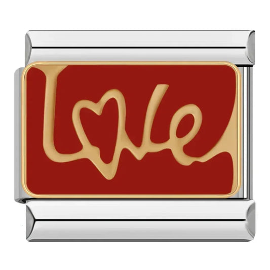 Love Silver Charm